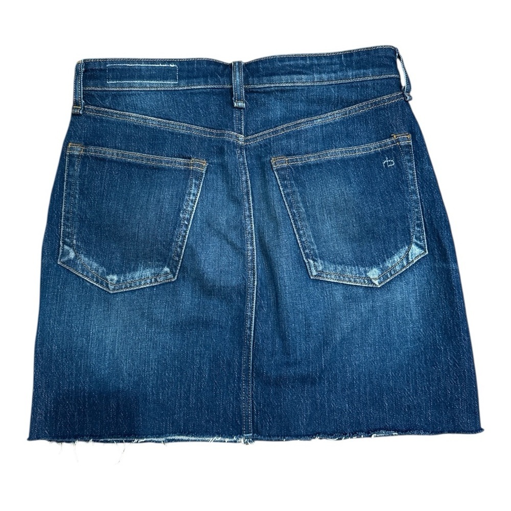 Rag & Bone Blue Denim Mini Skirt Sz 27 - Picture 2 of 5